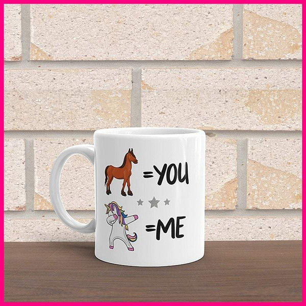 You - Me Dabbing Unicorn Coffee Mug