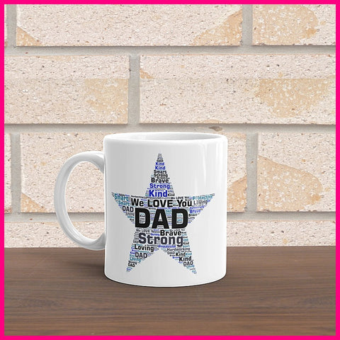 Dad Star World Cloud ... Coffee Mug